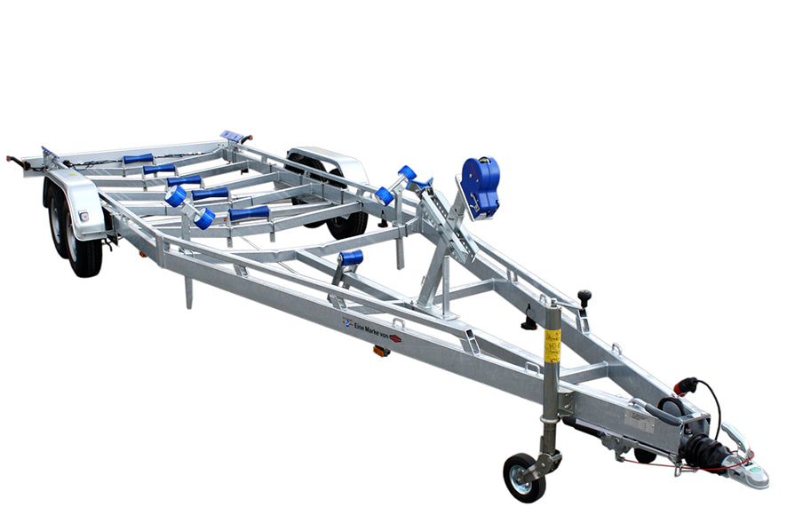 BA 3500-L/R Bootstrailer 9.685 x 2.520 x 1.495 Bootslänge bis 8,5m mit Winde