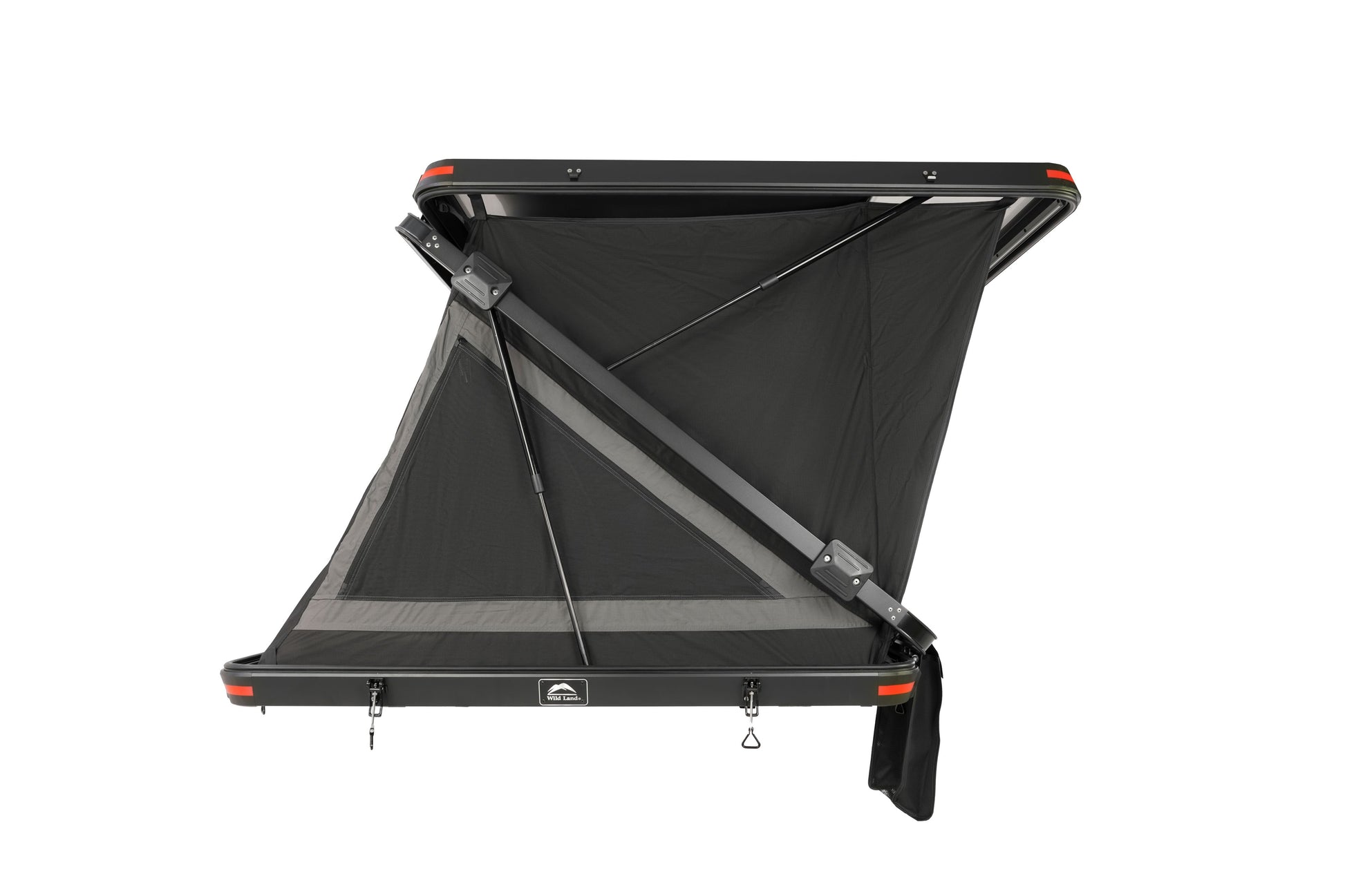Dachzelt für Auto und Minicamper, 2 Personen, Hartschale mit Z-förmigem Bügel