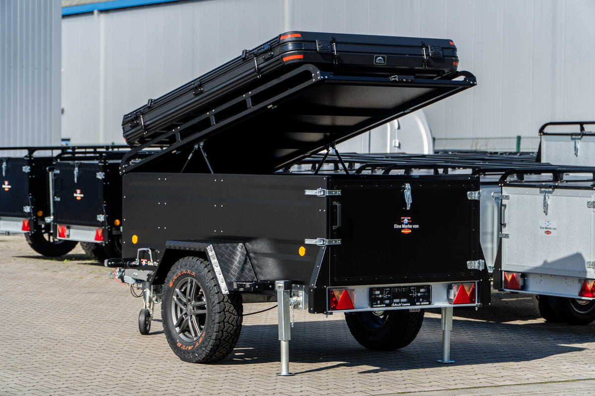 Dachzelt Anhänger auf Kofferanhänger-Basis – TPV KT-EB3 Offroad