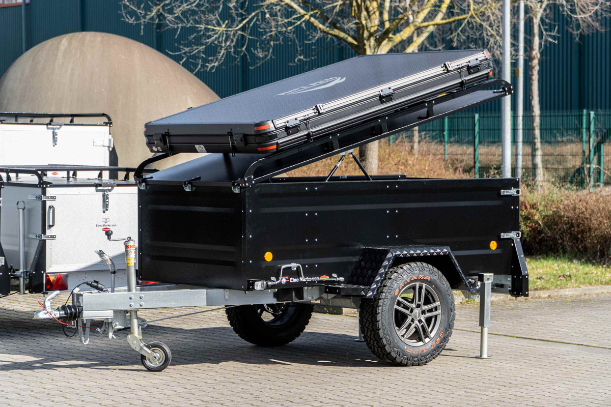 Dachzelt Anhänger auf Kofferanhänger-Basis – TPV KT-EB3 Offroad